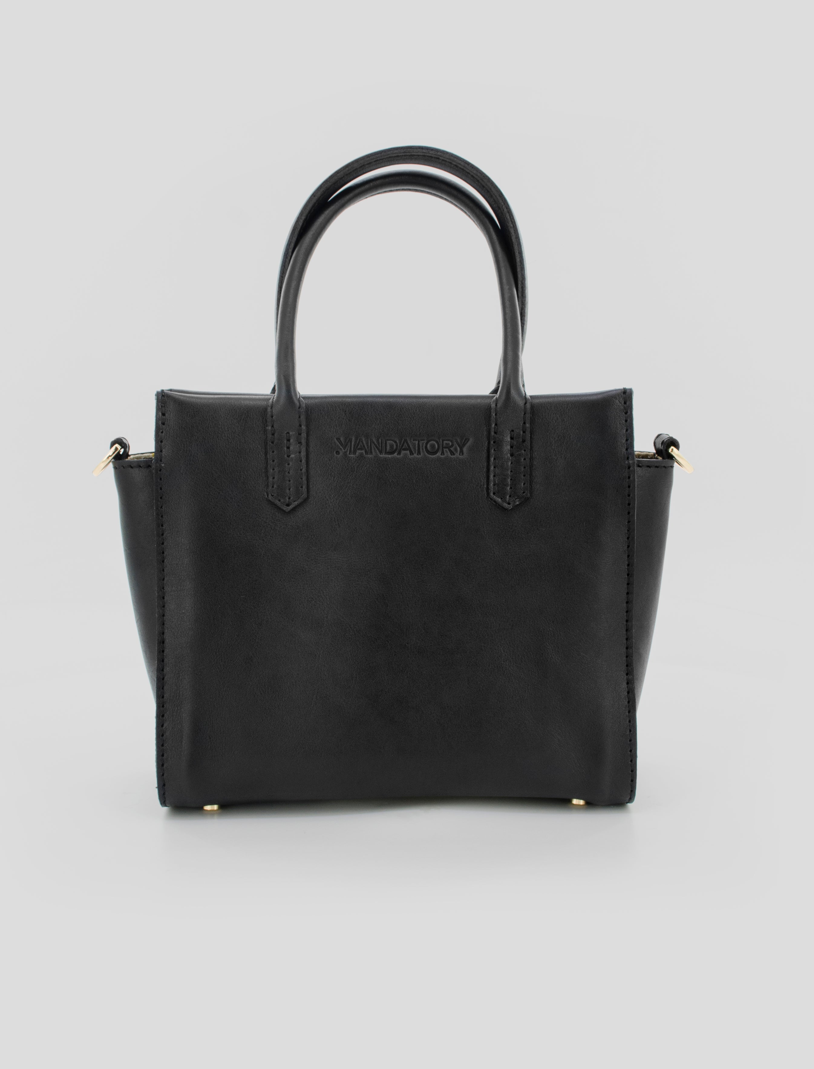 The Mini Black – Leather Crossbody Bag for Day to Night – Mandatory